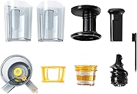 Vista 6 de Empava Masticar exprimidor lento 150W prensa fría Juicer Machine Función inversa Extractor de exprimidor de alto rendimiento de jugo para frutas