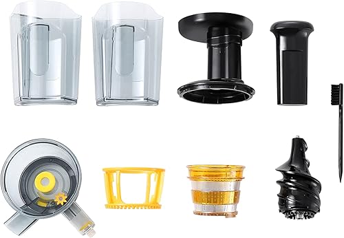 Miniatura 6 de Empava Masticar exprimidor lento 150W prensa fría Juicer Machine Función inversa Extractor de exprimidor de alto rendimiento de jugo para frutas