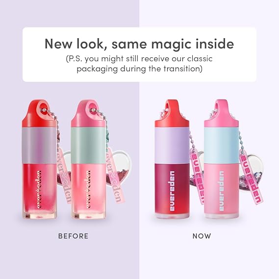 Evereden Kids Tinted Non Toxic Lip Gloss Kit: Ruby Red & Sakure Pink - Non Toxic Makeup Kit for Girls - Vegan Makeup - Hydrating Lip Gloss with Sunflower, Avocado, Grapeseed Oils