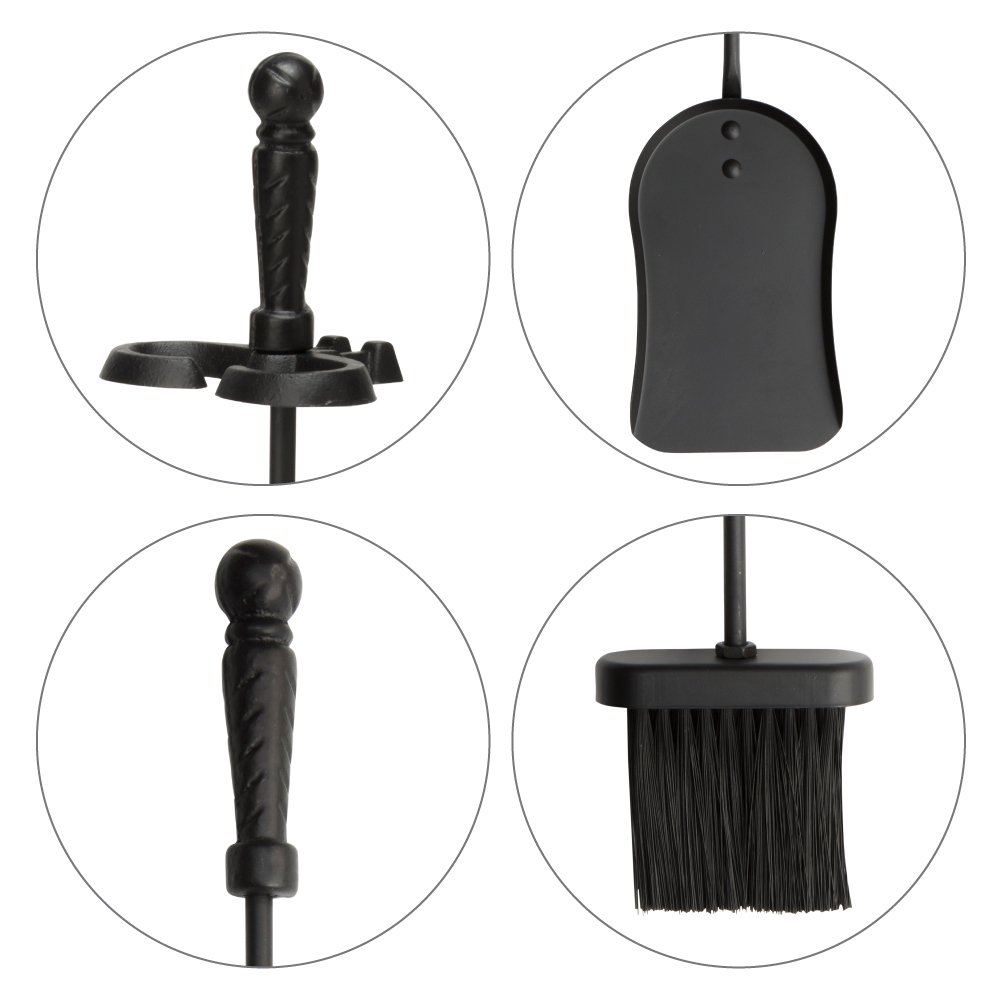T40140BK - Fireset de 4 piezas, color negro 6