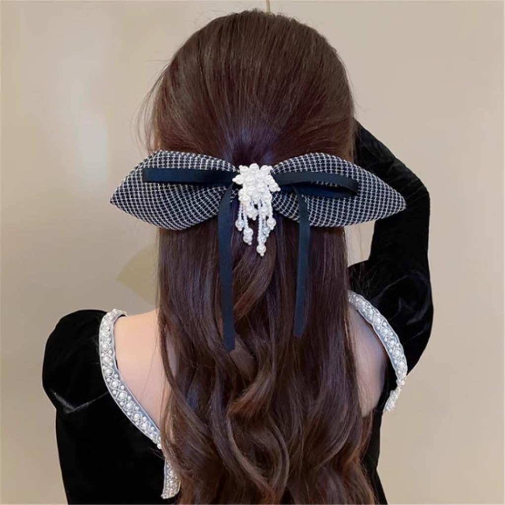 Small fragrant wind fabric large headdress hairpin clip back of the female