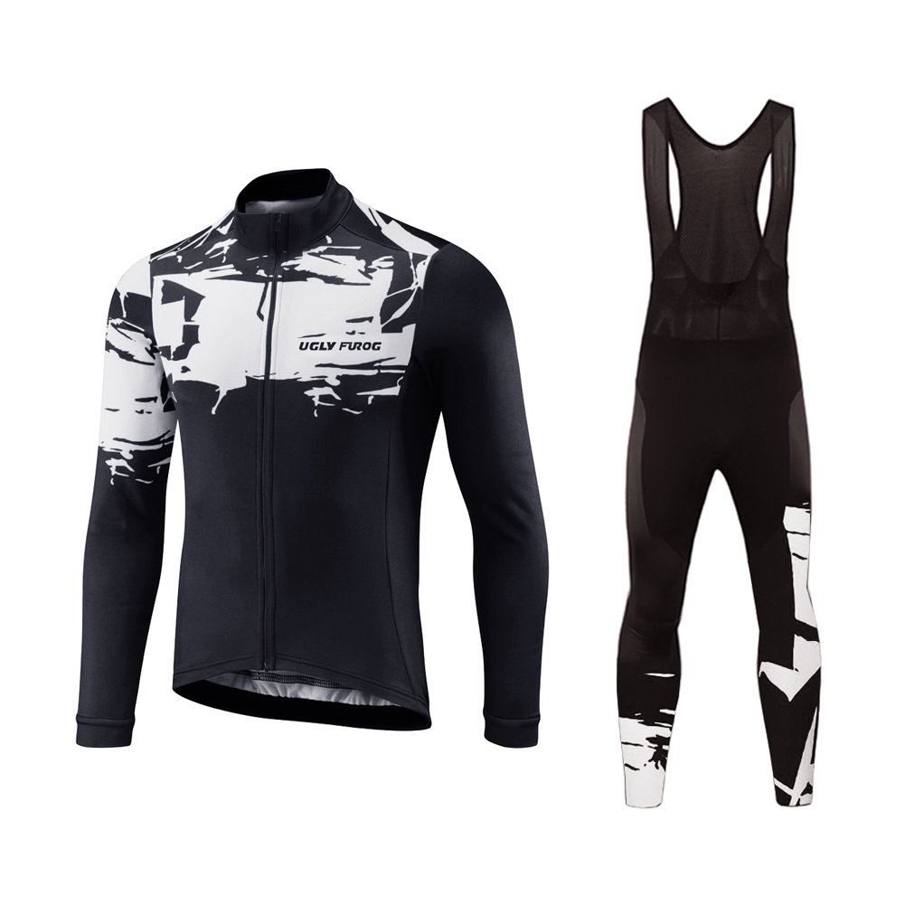 UGLY FROG Bike Wear De Camiseta Ciclismo con Manga Larga MTB Maillot Triatlon Ciclismo Hombre Equipacion Ciclista Actualización de Estilo ESHSLJ01