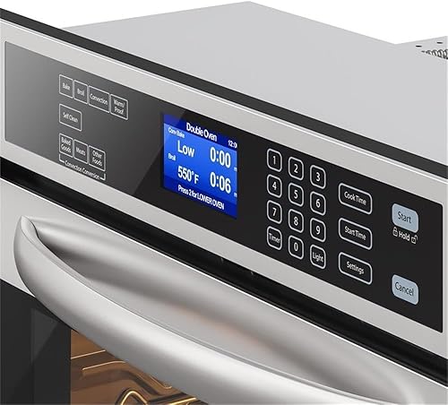 Miniatura 3 de Pemberly Row 5 cu. ft. Stainless-Steel Premium Convection Double-Unit Wall Oven.