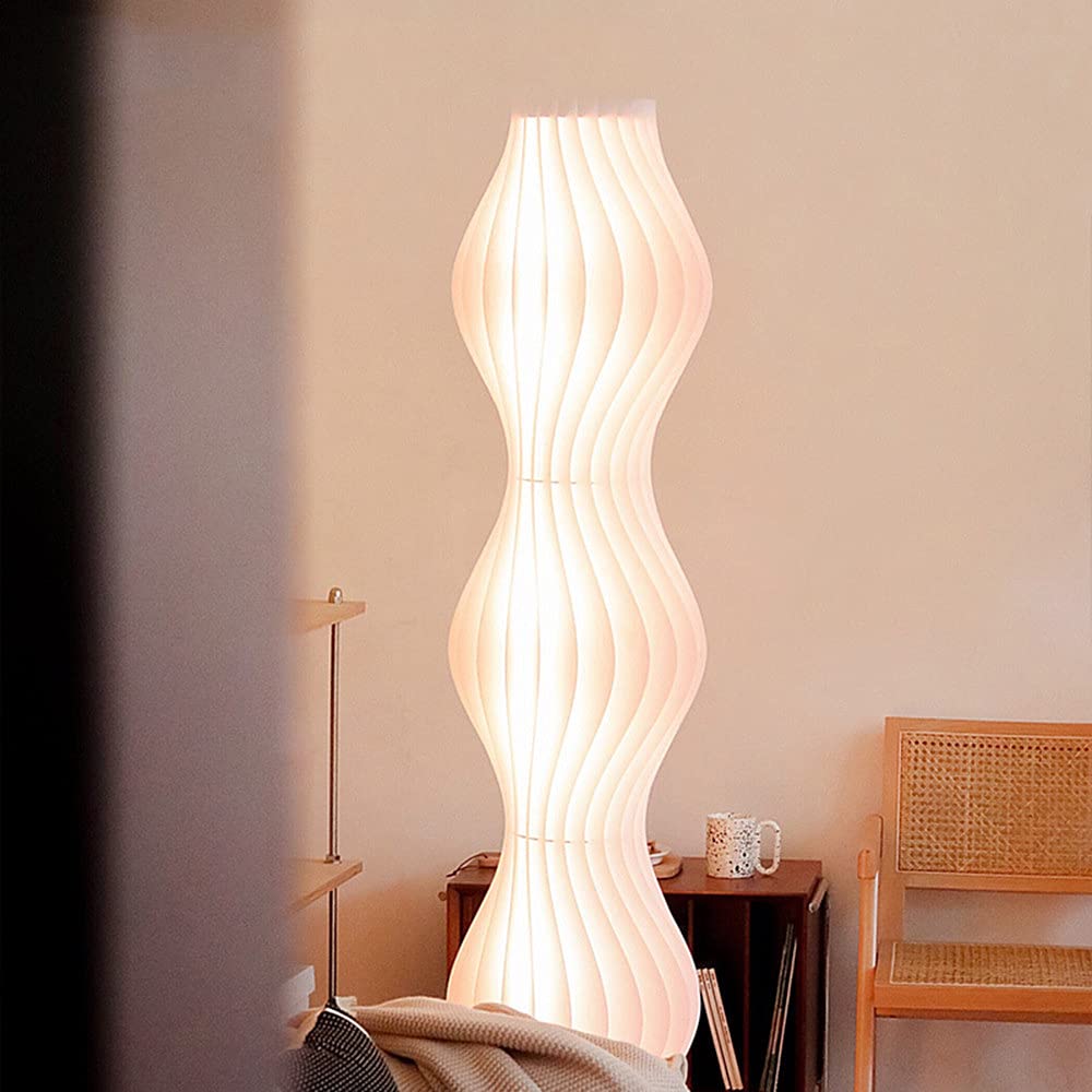 Lampada Da Terra A Fiamma Nera Con Paralume In Tessuto - Stile Industriale Retrò, Testa Rotante 360° - Per Soggiorno, Camera Da Letto, Ufficio - Attacco E14 (Lampadina Esclusa) - 3