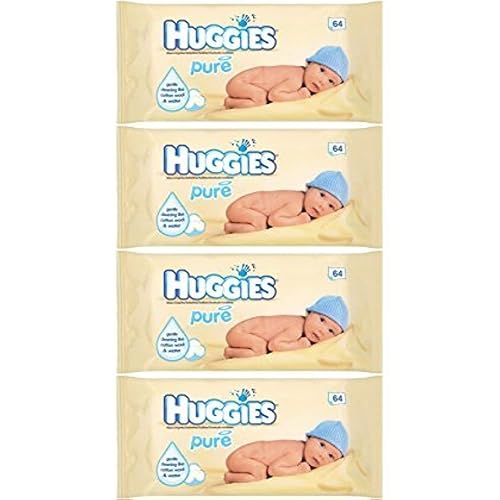 Huggies Pure Baby Wipes 56 unidades paquete de 4 224 toallitas en total