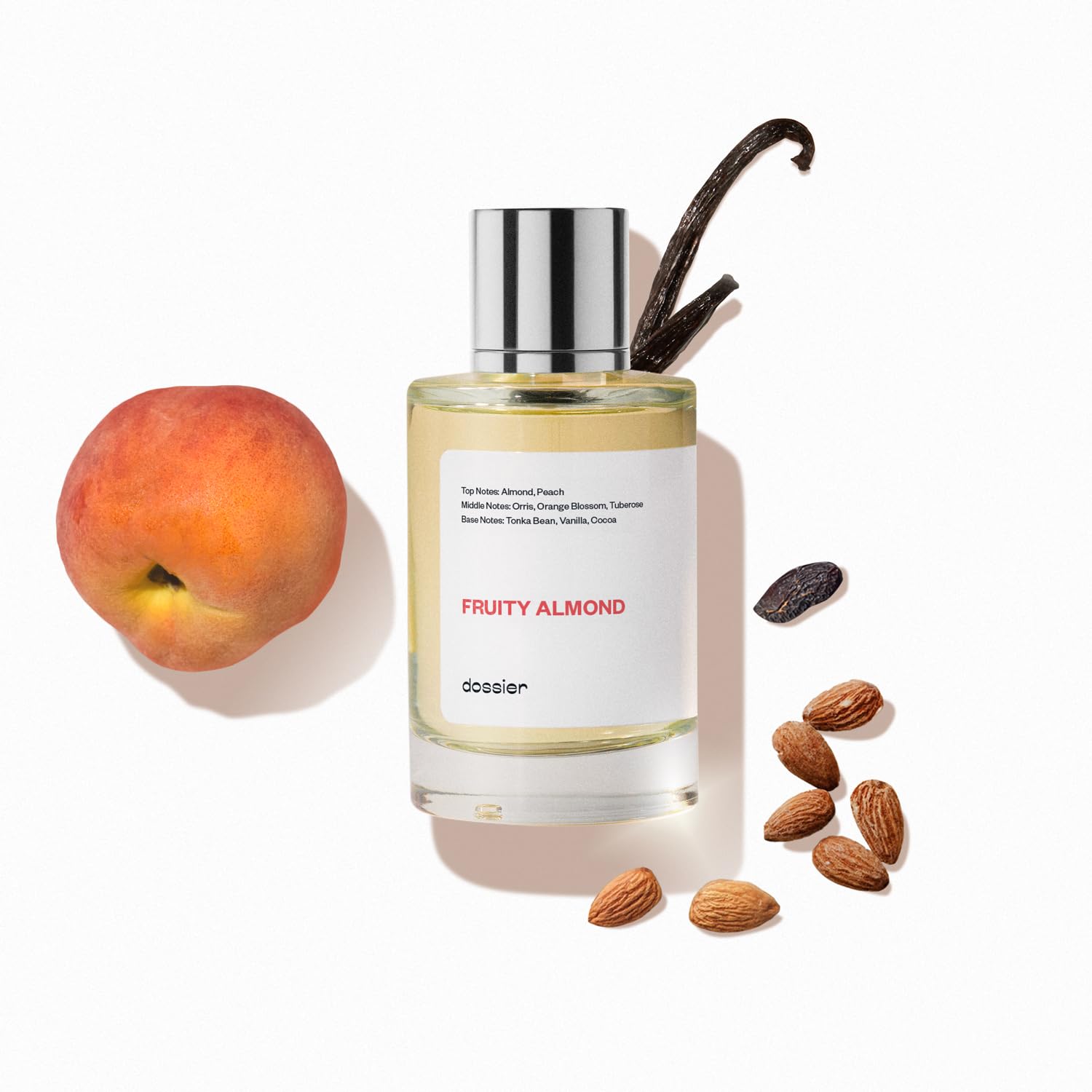 DossierFruity Almond - Eau de Parfum - Inspired by C.Herrera Good Girl - Perfume Luxury - Pure Infused - Paraben-Free - Vegan - For Women - Fragrance 3.4 Fl oz (Spray 100ml)