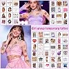 60 Tatuajes Temporales de Katseye - 2 pulgadas, Calcomanías de Tatuaje Falso Impermeables de Grupo de Chicas K-pop, Ídolo de Anime, Suministros para Favores de Fiesta de Fans Adultos Niños Navidad 2 Pulgadas 6