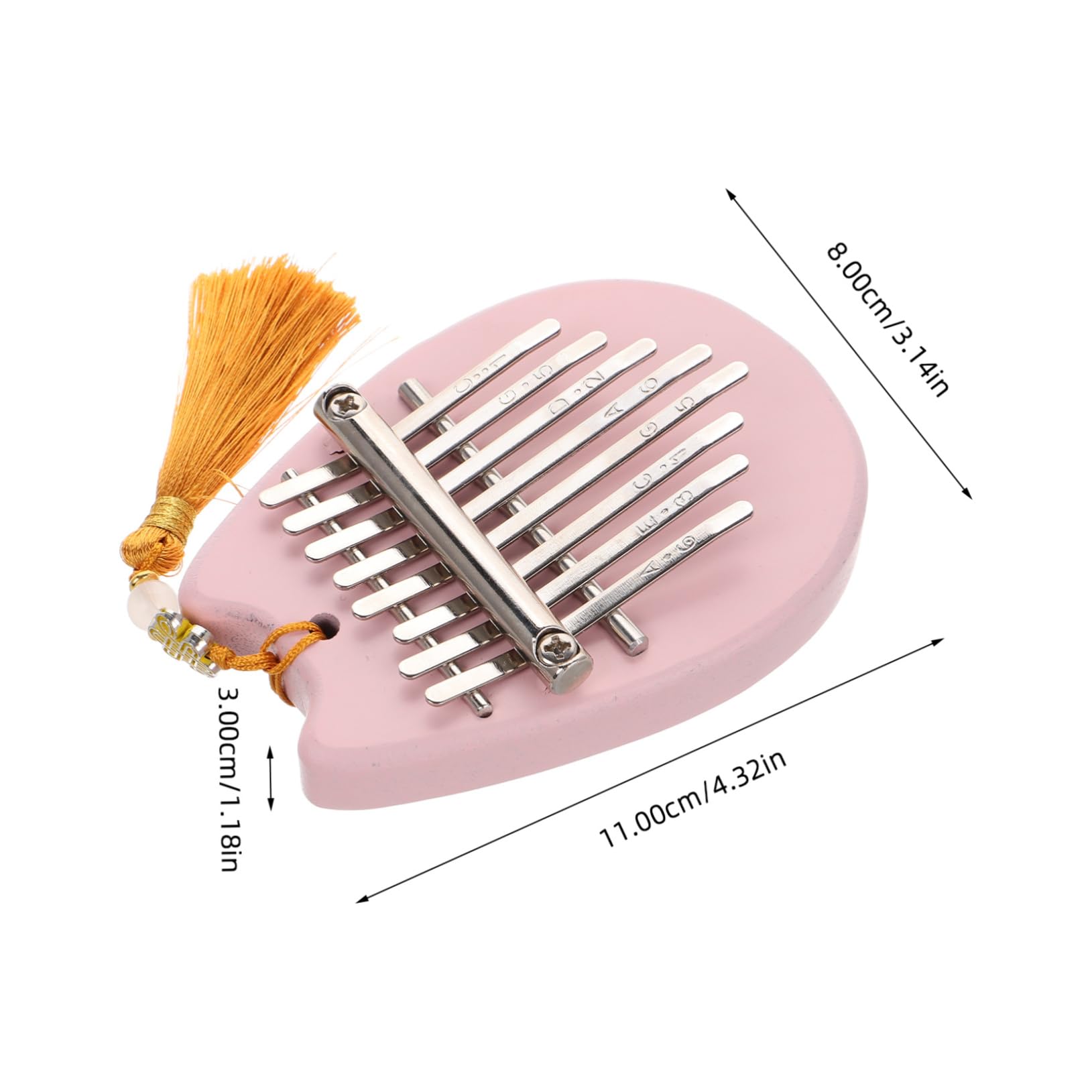BESPORTBLE Key Mini Kalimba Thumb Piano Electronic Kalimba for Adults Portable Music Instrument Acrylic Construction