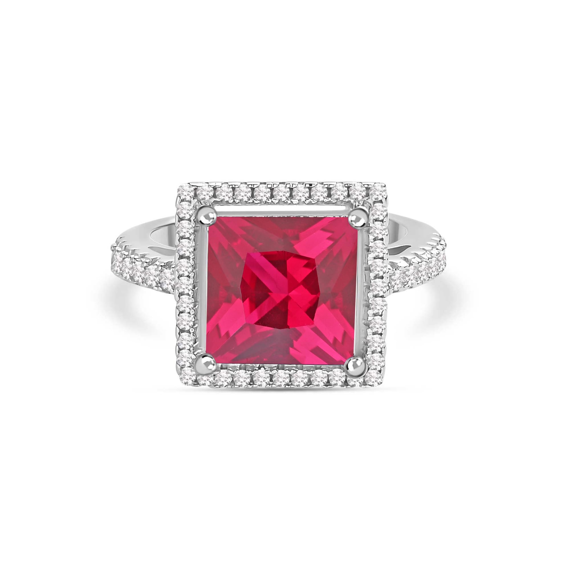 Ornate Jewels 925 Silver Red Ruby American Diamond Cushion Cut Ring for Women and Girls | With Certificate of Authenticity & 925 Stamp | Life-time Warranty* (B0B5TF6FH3) Amazon Price History, Amazon Price Tracker