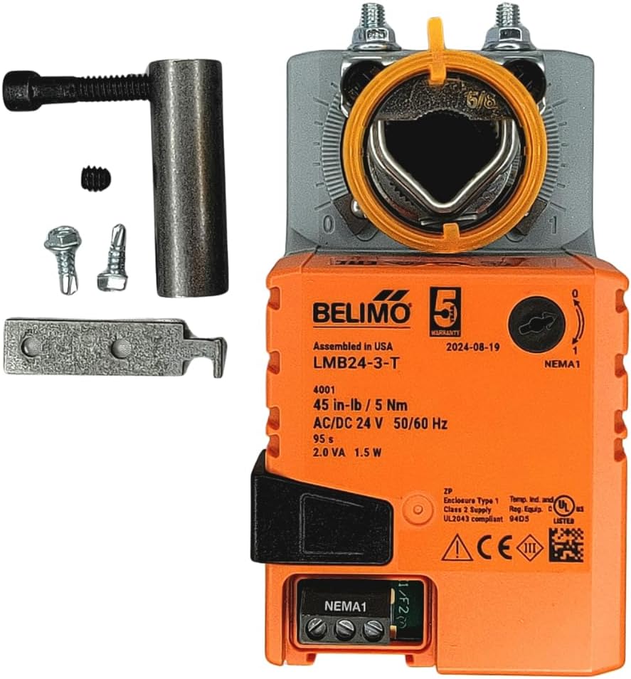 Belimo LMB24-3-T 3 wire motor (BH Kit 1) Retrofit Kit to Replace Honeywell M847D motor - Normally Same Day Shipping -