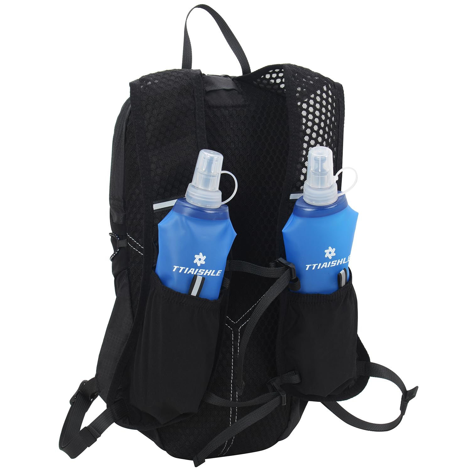 TTIAISHLE Laufweste – Ultraleichter Trinkrucksack (1l Blase + Softflasche), Für Trailrunning, Radfahren, Camping TTIAISHLE Laufweste – Ultraleichter Trinkrucksack (1l Blase + Softflasche), Für Trailrunning, Radfahren, Camping