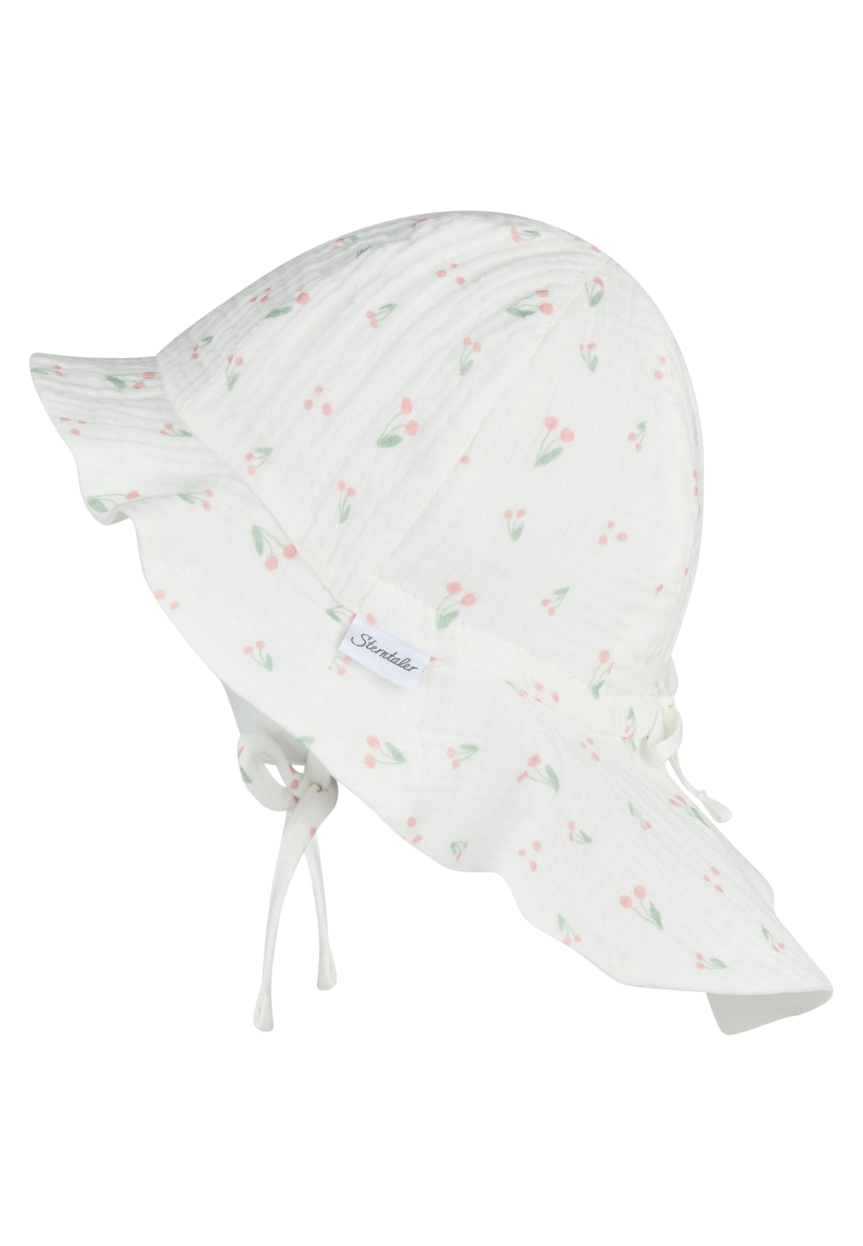 Sterntaler Sonnenhut Kirschen Cappello da Sole Unisex-Bimbi