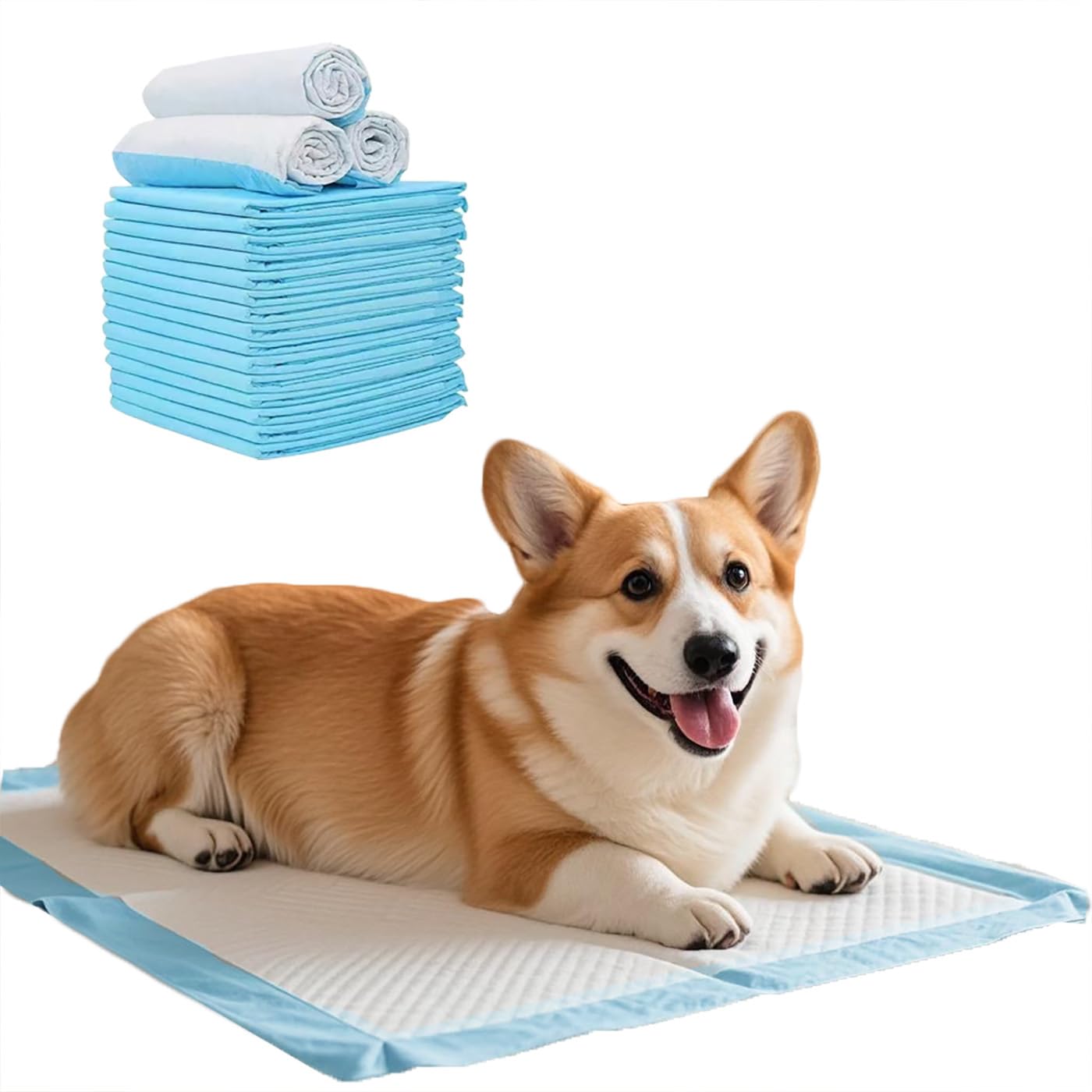 Pet Premium Disposable Training Pads Super Absorbent Puppy Training Pads Disposable Dog Training Pads Leak-Free Dog Pee Pads (50, 60*60CM)