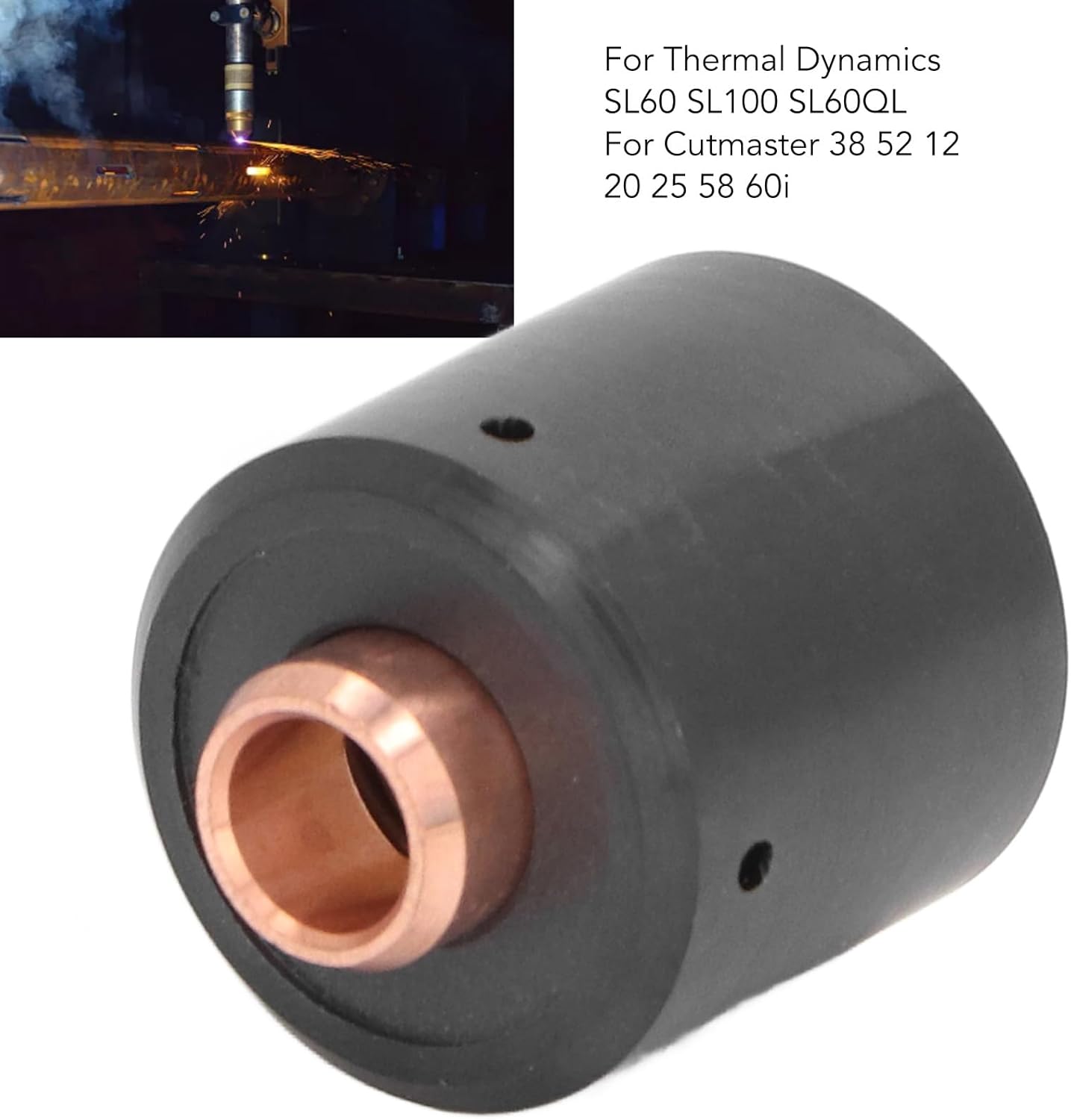 4PCS Start Cartridge 9-8213 Part Number Replacement for Thermal Dynamics SL60 SL100 SL60QL Cutting Torch Brass Connector ABS Shell