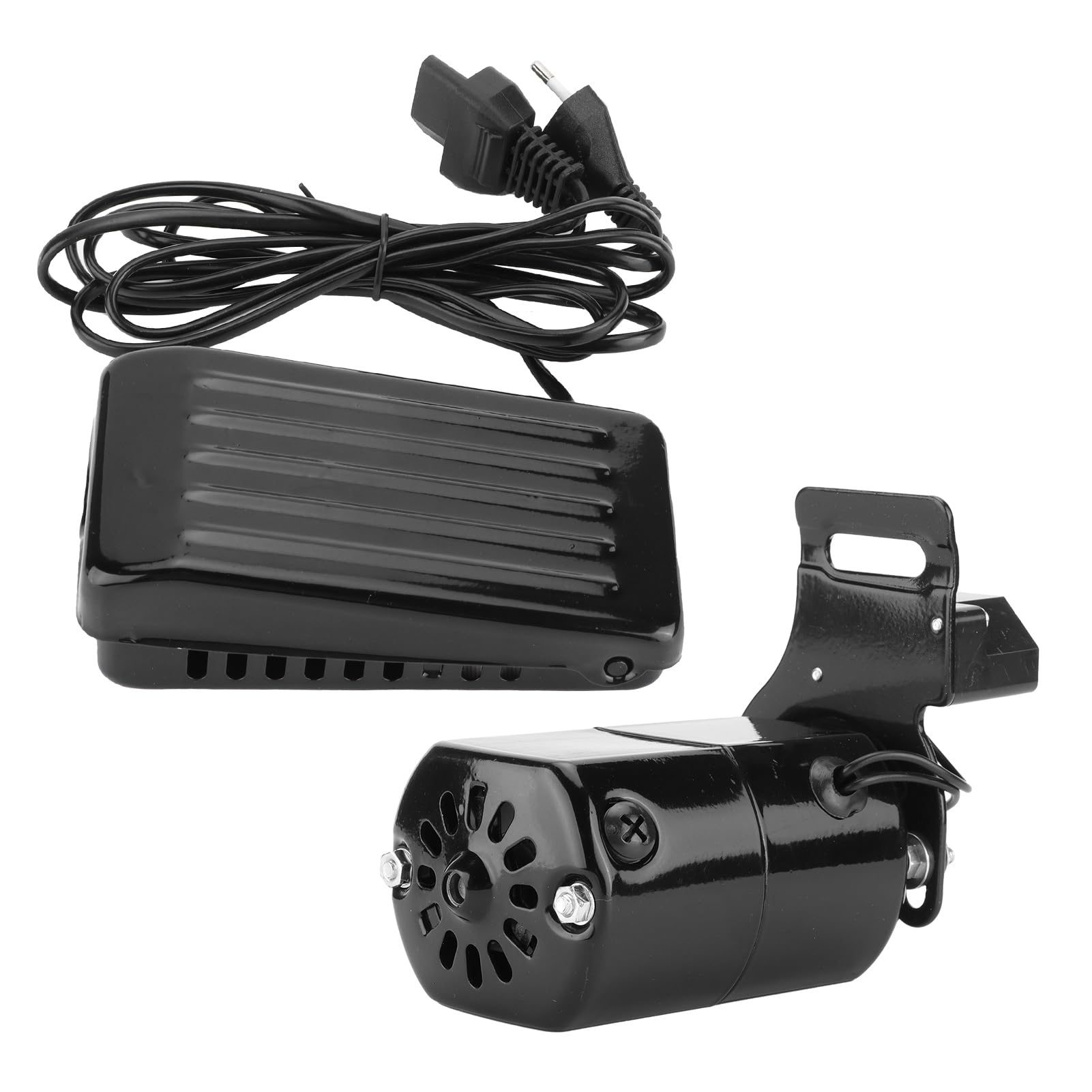 Kit de motor de máquina de coser con pedal y cinturón 220 V 180 W para máquina de coser doméstica en color negro de aluminio