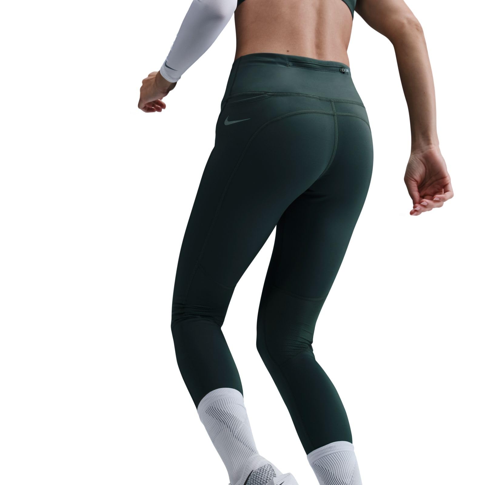 Nike - Nike Epic Fast Lauf-Leggings mit Tasche und Mittelhohem Bund für Damen, Leggings da Corsa Donna