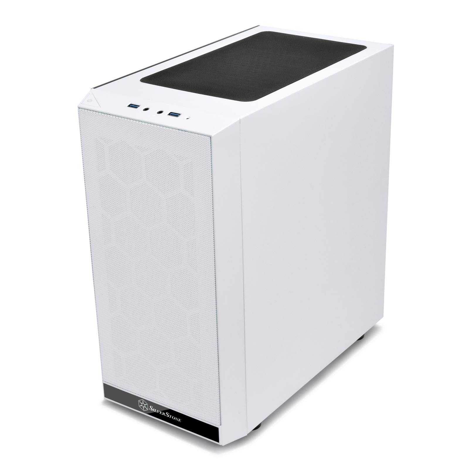 Silverstone Sst-PS15W-G - Precision Mini Tower Micro ATX Computer Case, Tempered Glass, White