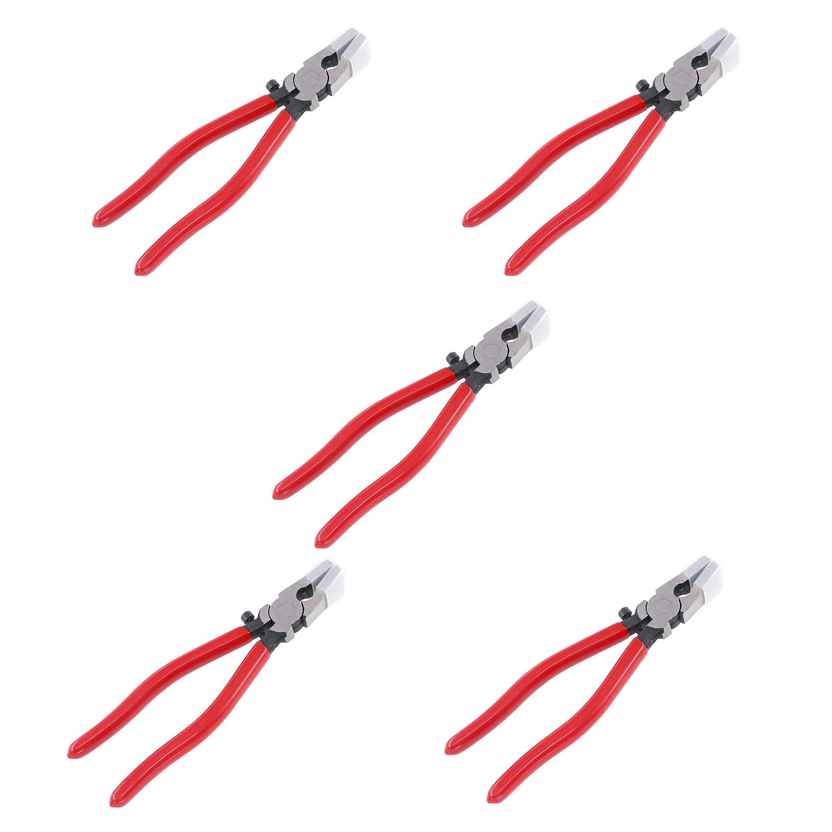 Jnchdghwa 5X Heavy Duty Key Fob Pliers Tool, Metal Glass Running Pliers with Flat Jaws