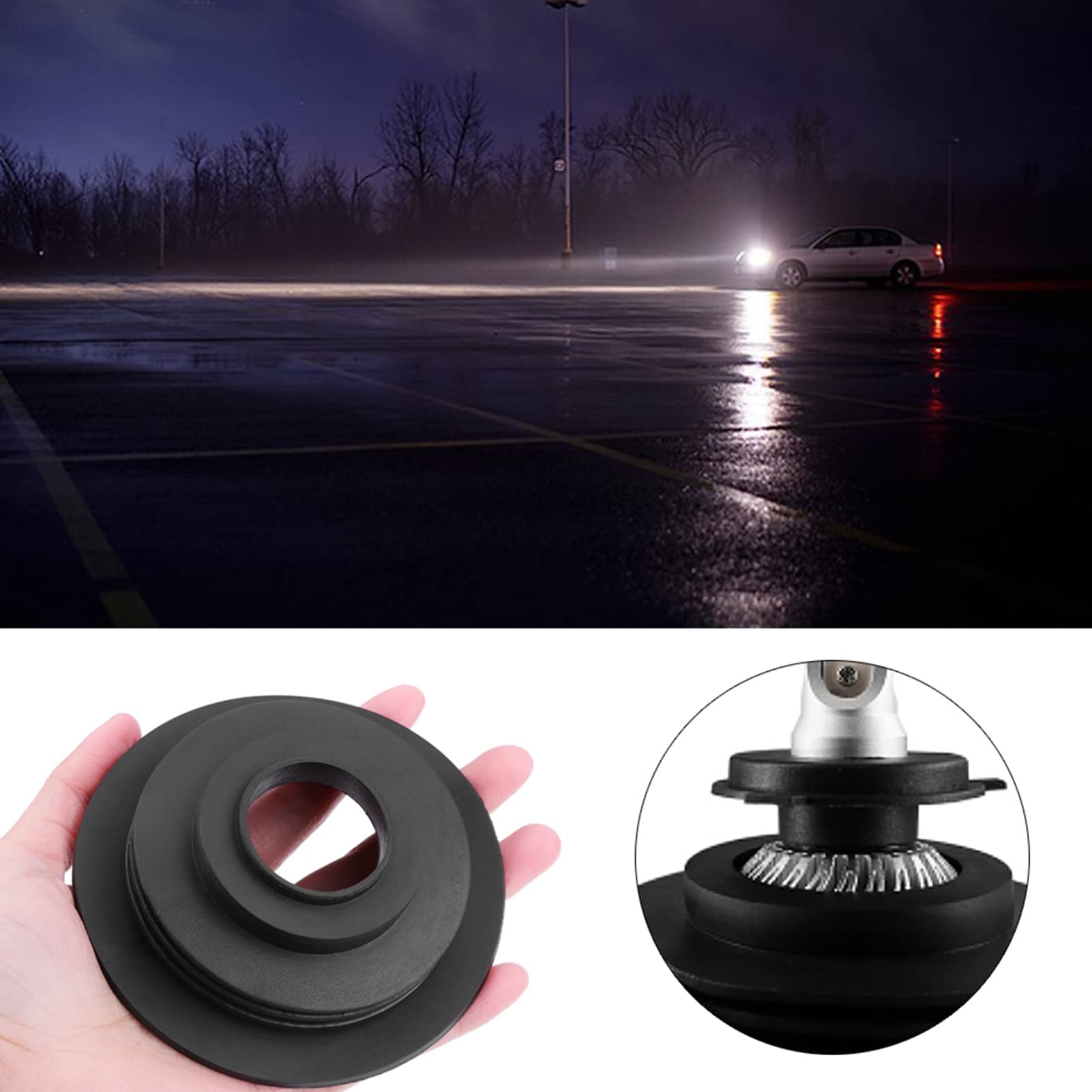 Auto Faro Kit Guarnizione Antipolvere Gomma Tappo Copertura Protezione LED per H4 H7 H8 H11 9005