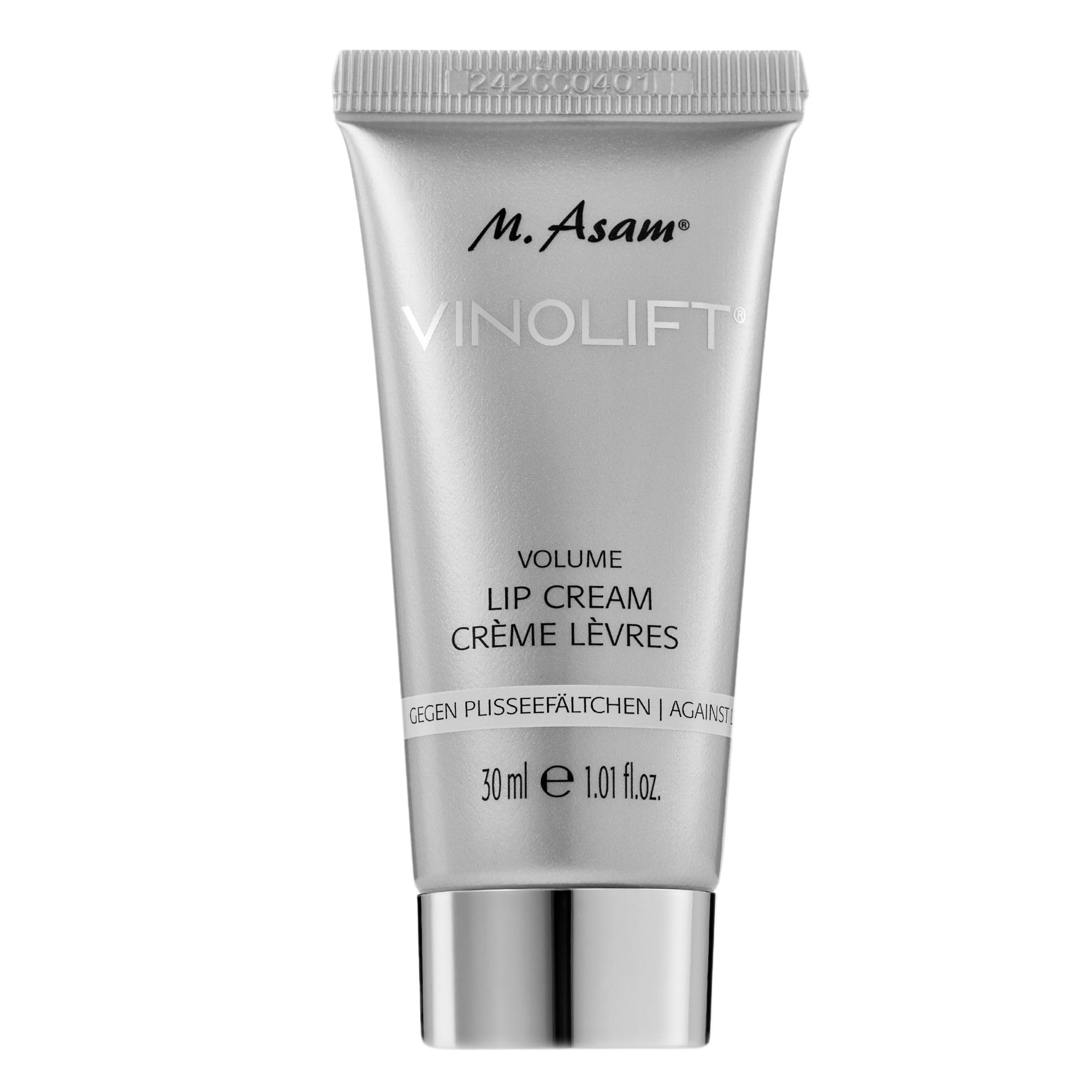 M. Asam VINOLIFT Volume Lippencreme (30ml) – Lippencreme gegen Plisseefältchen & trockene Lippen, Maxi-Lip polstert die Lippenkontur optisch auf & verleiht mehr Volumen, Lippenpflege mit Resveratrol