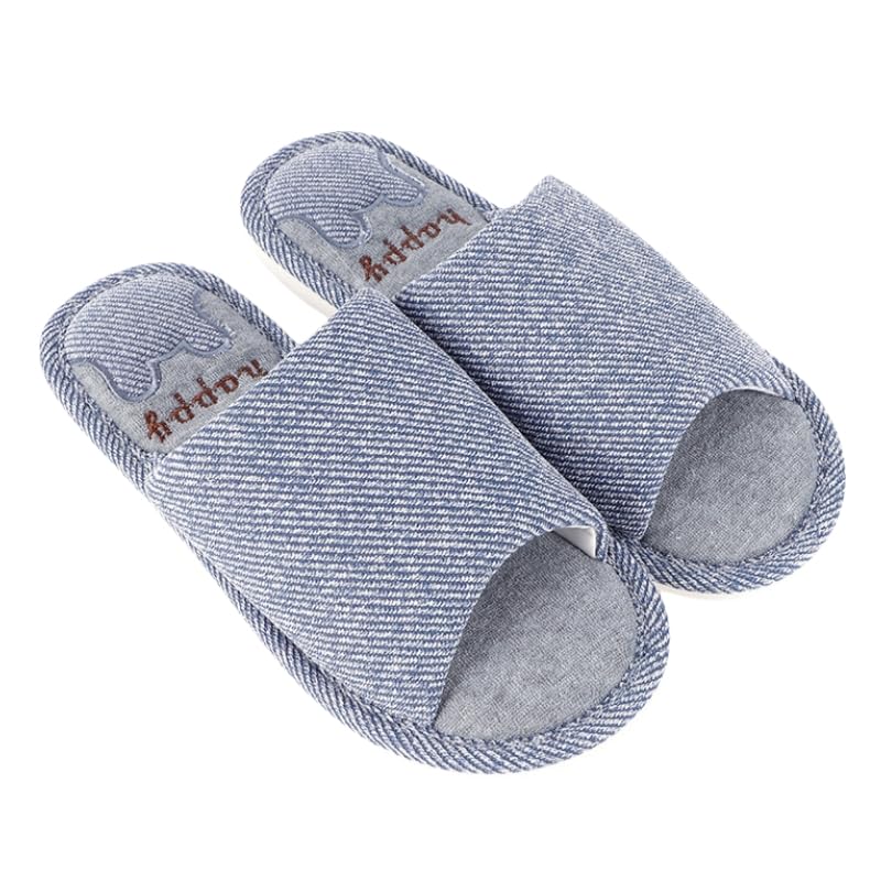 Women's Slippers - Soft Cushioned Flip-Flops, Non-Slip Sole, Lightweight Design for Home & Outdoor Use (light blue,9)