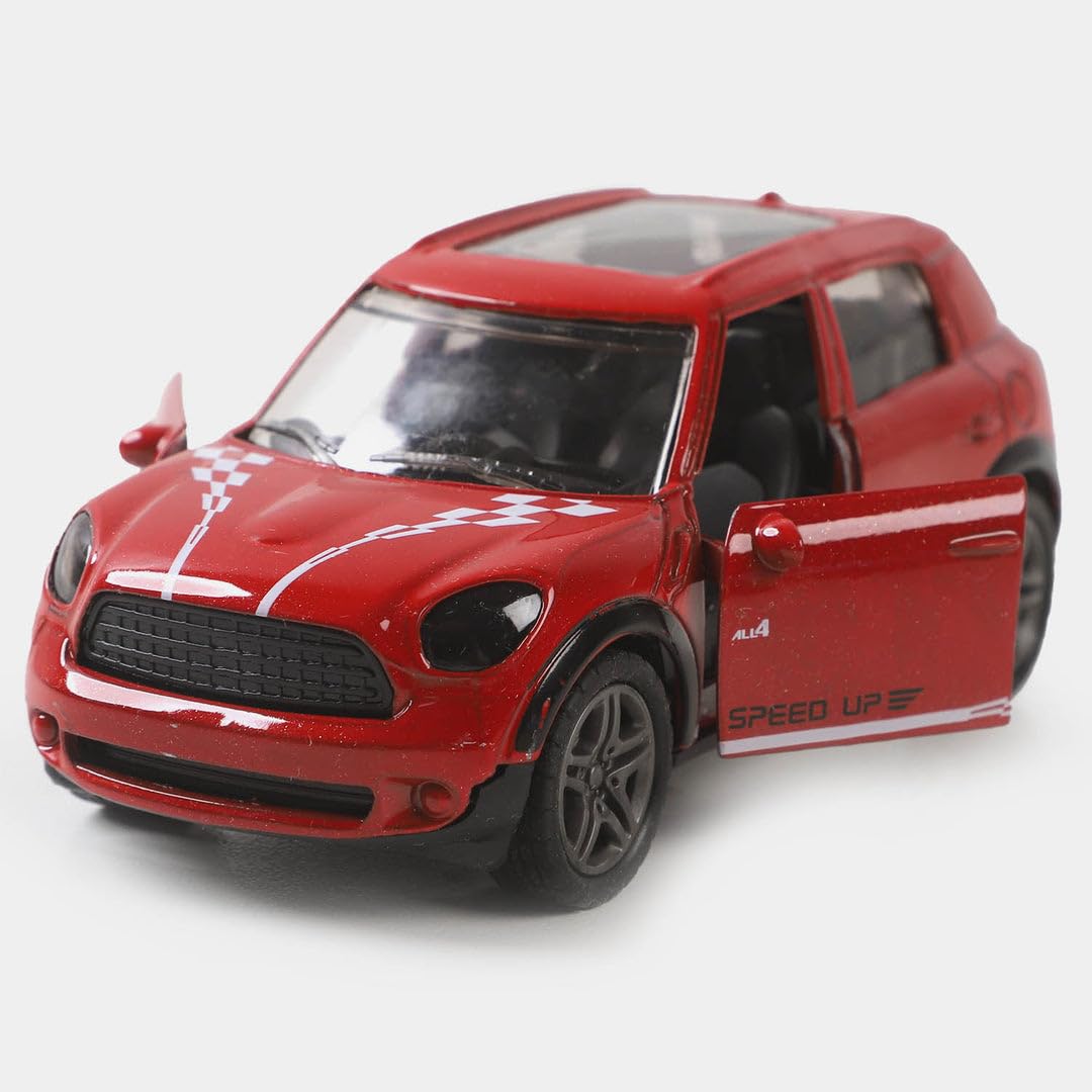 Pull back metal Car Die Cast Model Car Door Open Metal Car Toy for Kids,Cars for Boy,Mini Hot Toy Birthday Party Gift for Boys and Girls 3 4 5 6 7 Year, Toy Holiday Gift for Kids (Red)