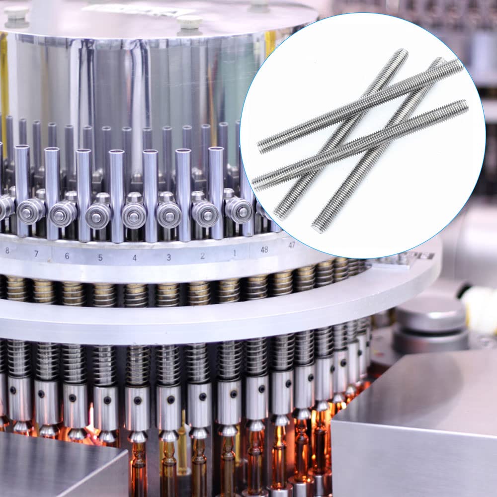 12 Barre Filettate M6 X 10 Cm Acciaio Inox 304 - Aste Complete Per Fissaggi Industriali - Foto 8