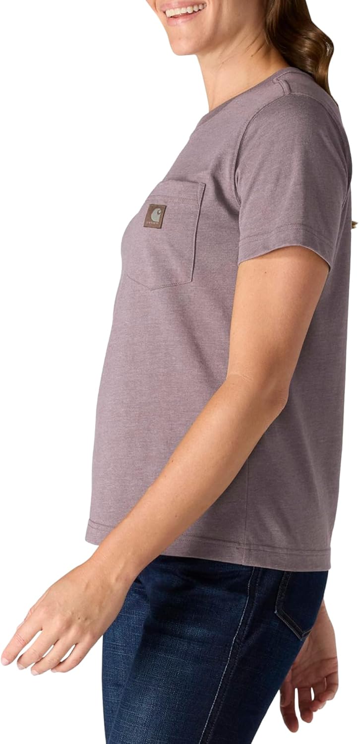 Carhartt Women's 107391 Women's Relaxed Fit Lightweight Short Sleeve Pocket T-S - Image 2