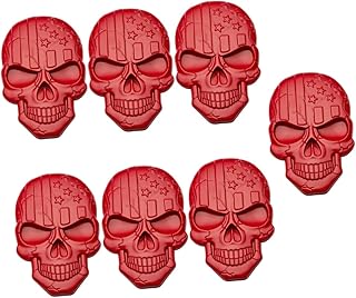 NOLITOY 7 Peças Adesivo De Caveira Para Carro Adesivos Acessórios Acessórios Para Carros Automotivos Adesivos De Caveira Simulada Emblema De Veículo Decorativo Emblemas De Decoração