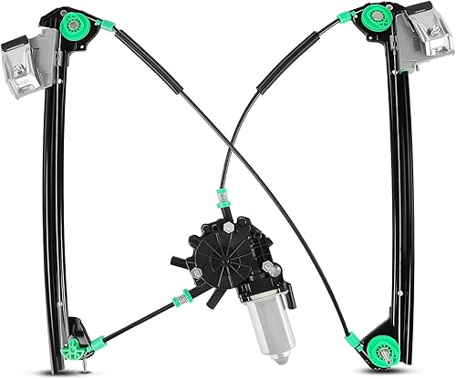 Miniatura 9 de YHTAUTO Elevalunas eléctrico delantero del lado del conductor con conjunto de motor de 2 pines para Chevy Corvette 1997-2004