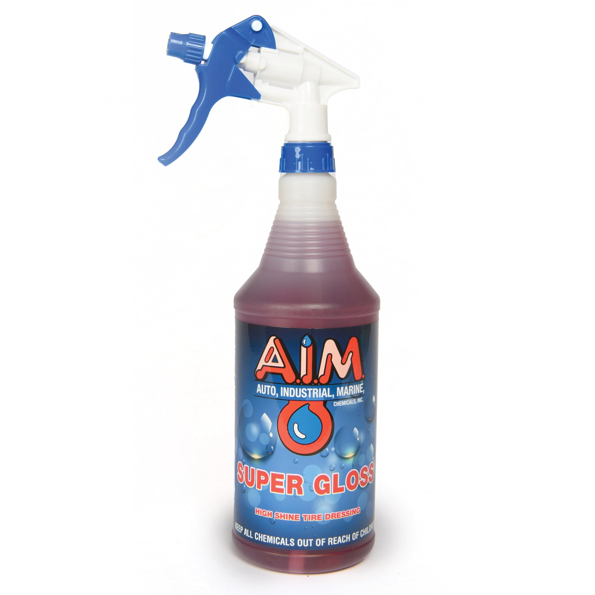 AIM Chemicals Super Gloss - Durable long lasting Tire Shine, Rubber & Vinyl Protector, Long-Lasting UV Protection, Versatile Application for Tires,