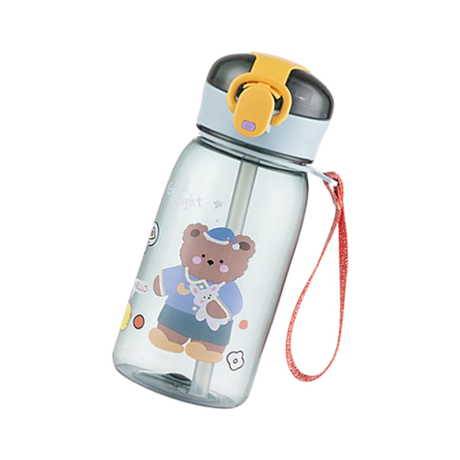 Elnwnnkc Drinking Bottle with Straw Large Capacity Transparency Water Cup with Lid Drinkware for Workouts Commuting Large Capacity Sports Water Bottle