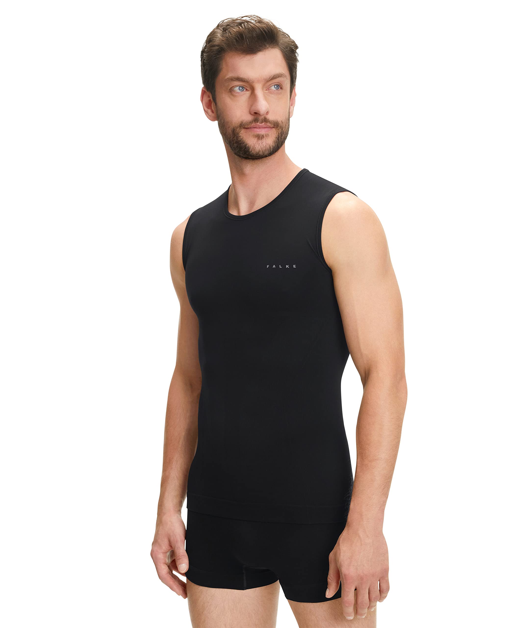 FALKE Singlet Feuchtigkeitsregulierend, Schnellste Rücktrocknung, Schutz bei milden bis kalten Außentemperaturen Tight fit Künstliche Fasern