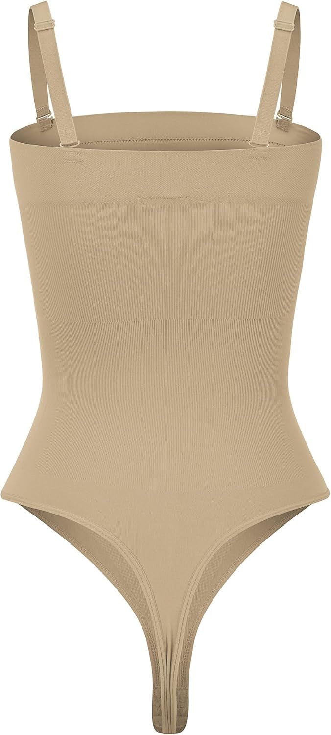 Strapless Bodysuit for Women Tummy Control Shapewear Body Shaper Tank Top - Image 4