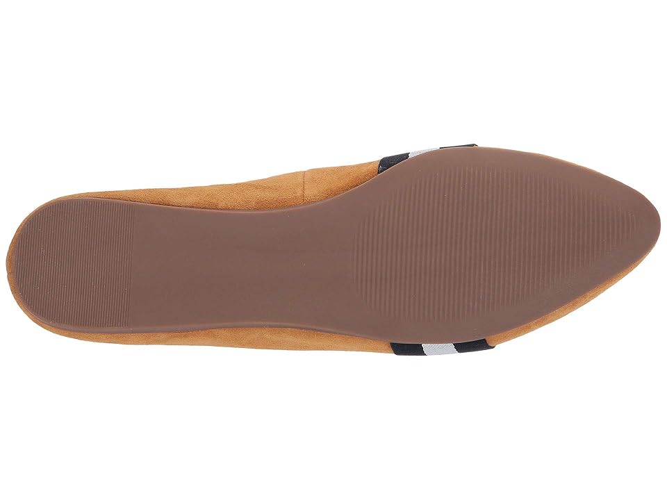 nema mustard suede leather striped loafers