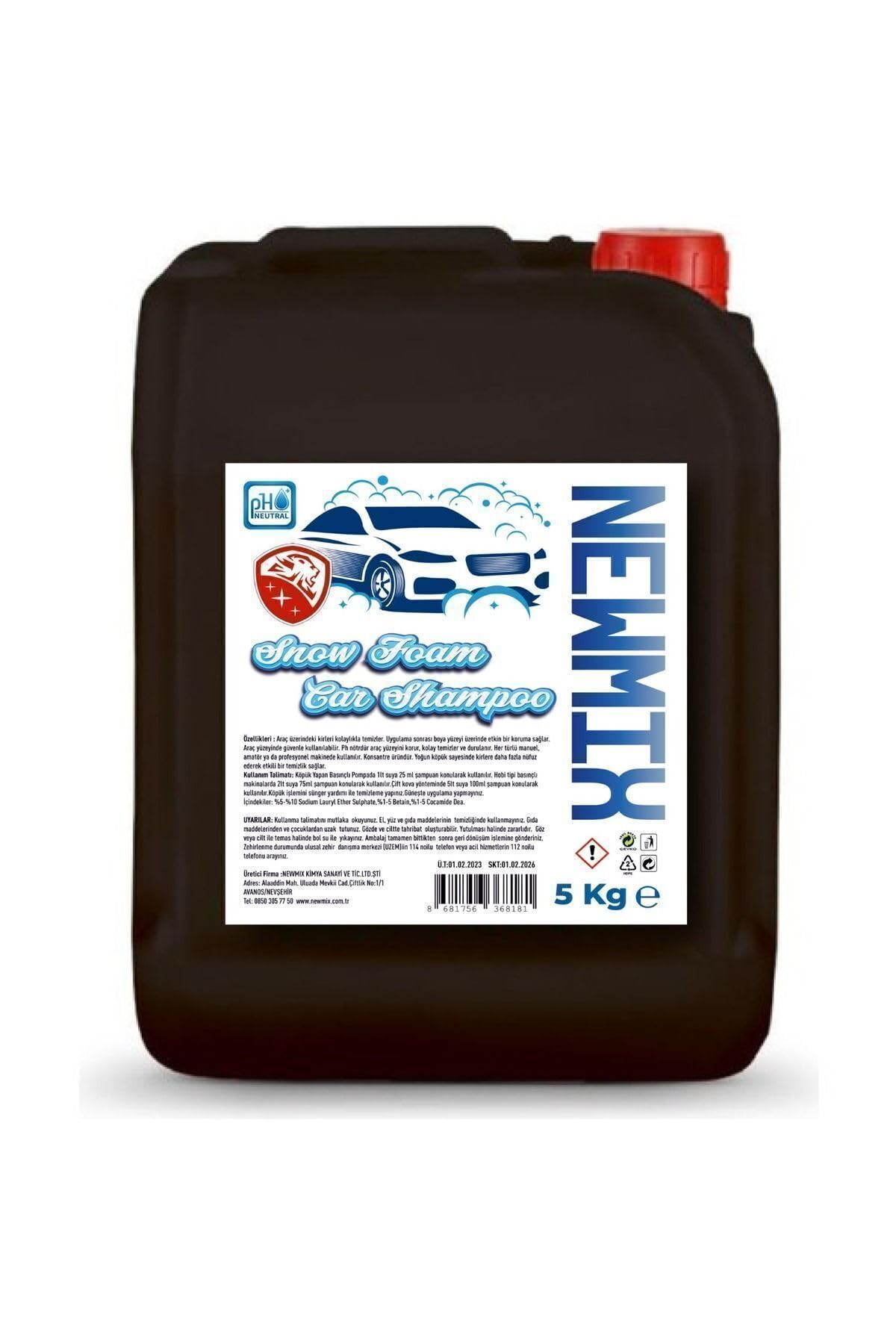 Newmix Snow Foam Oto Araba Şampuanı 5 Kg