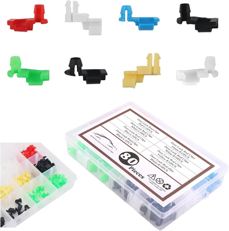 Kit de Presilhas do Tirante da Trava da Porta Purthog com 8 Tamanhos – 80 unidades