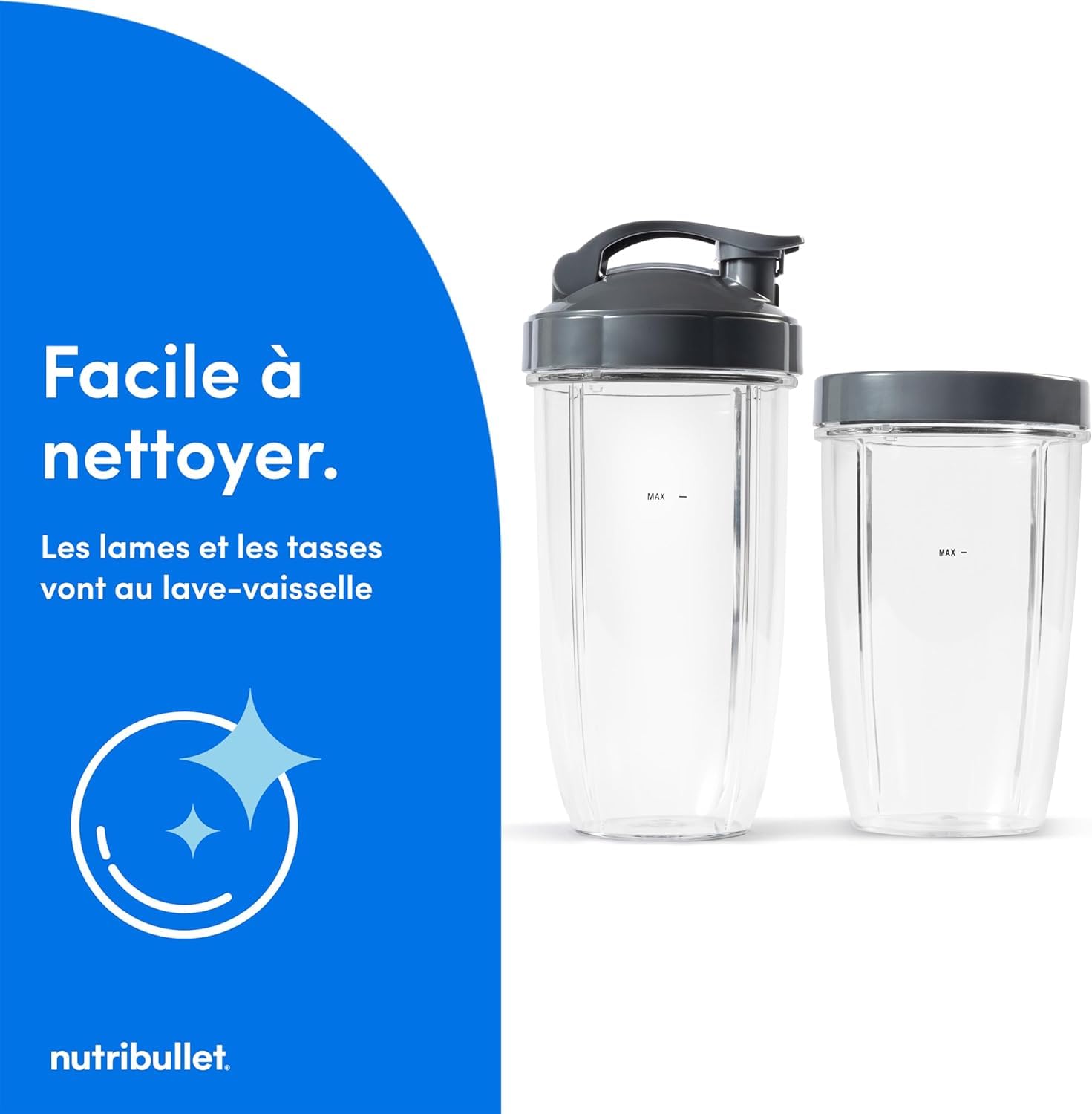 Nutribullet Original 600W Mixeur électrique pour smoothies Noir