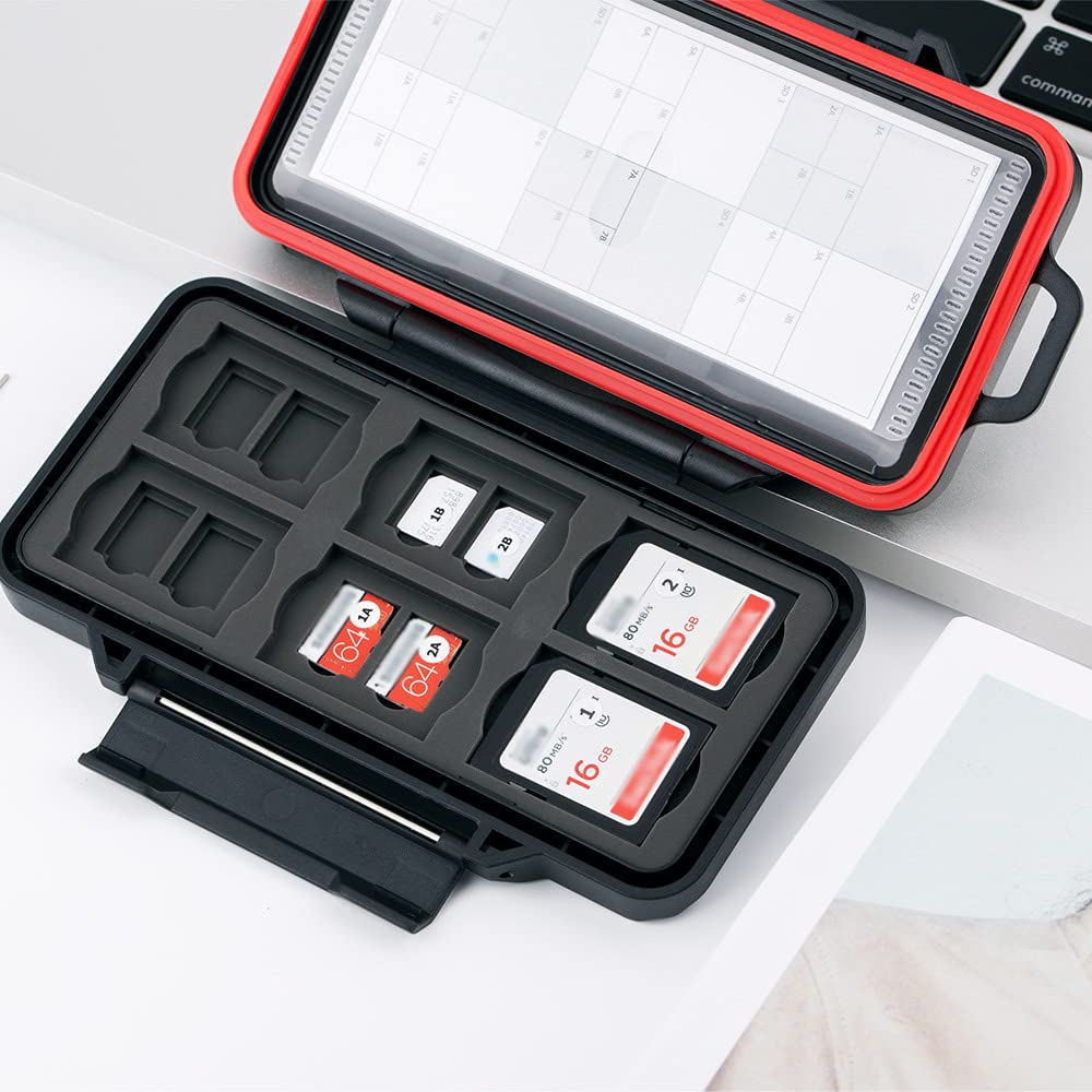 Amazon.co.jp: PROfezzion 耐衝撃 メモリーカードケース カード