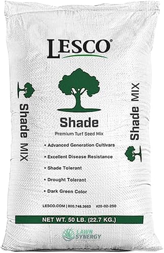 Mezcla de semillas de hierba Lesco Shade (50 libras)