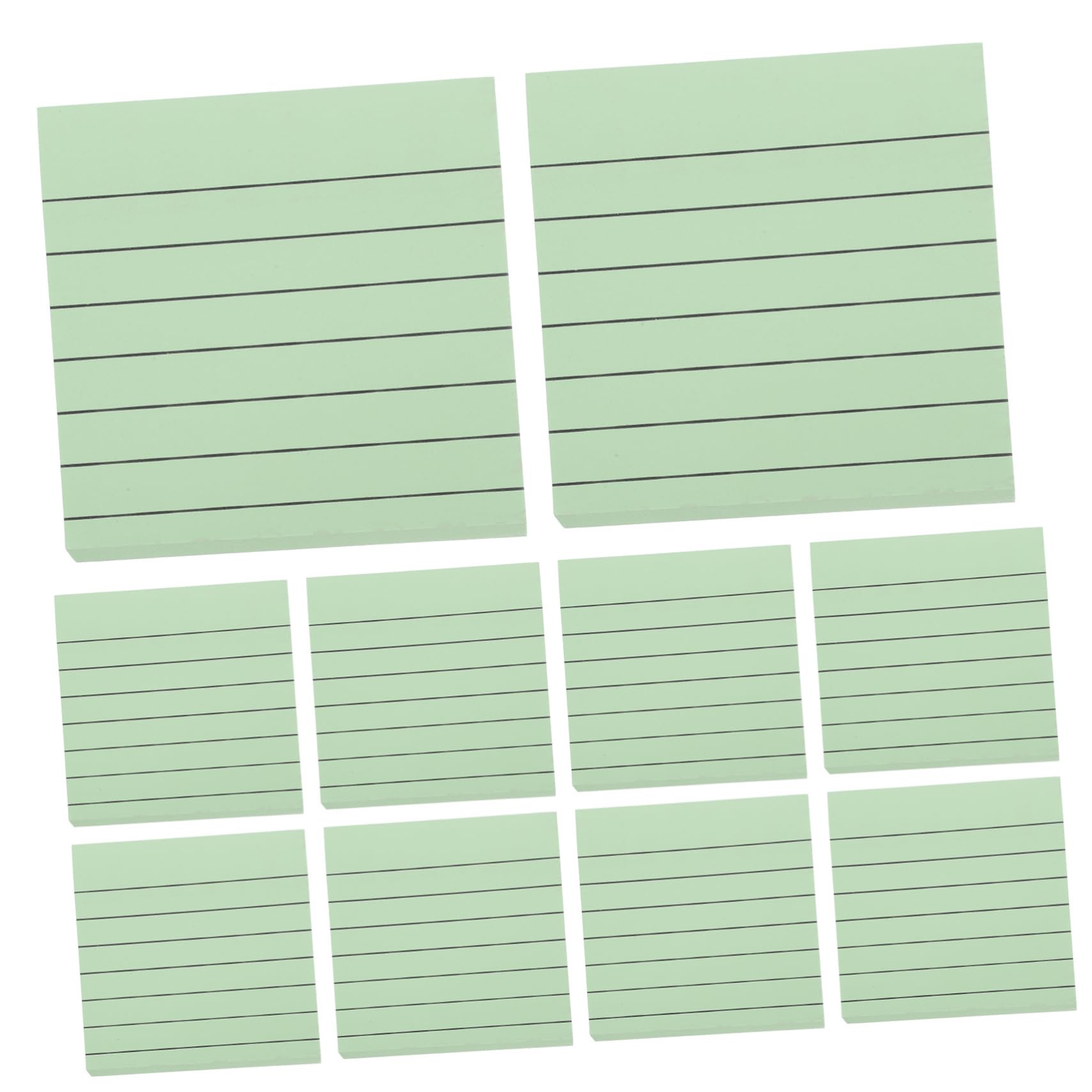 HAPINARY Adhesive Memo Pad Message Paper Small Note Paper Message Writing Pads Colorful Horizontal Lines