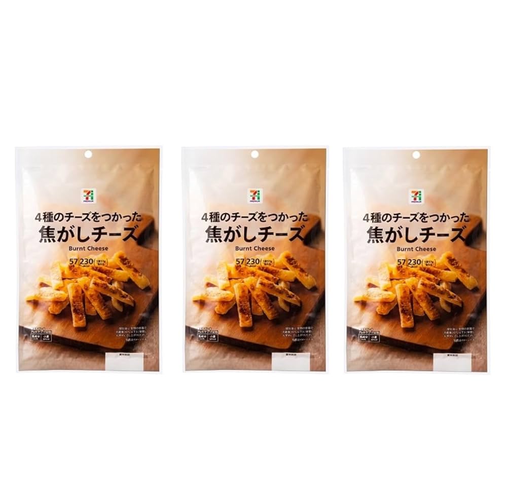 Amazon | セブンイレブン 焦がしチーズ 57g 3袋セット チーズ