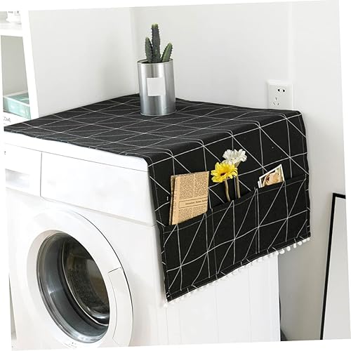 Miniatura 5 de Refrigerador y lavadora con bolsillos de almacenamiento Lavadora Secadora Cubiertas superiores Protector universal para electrodomésticos