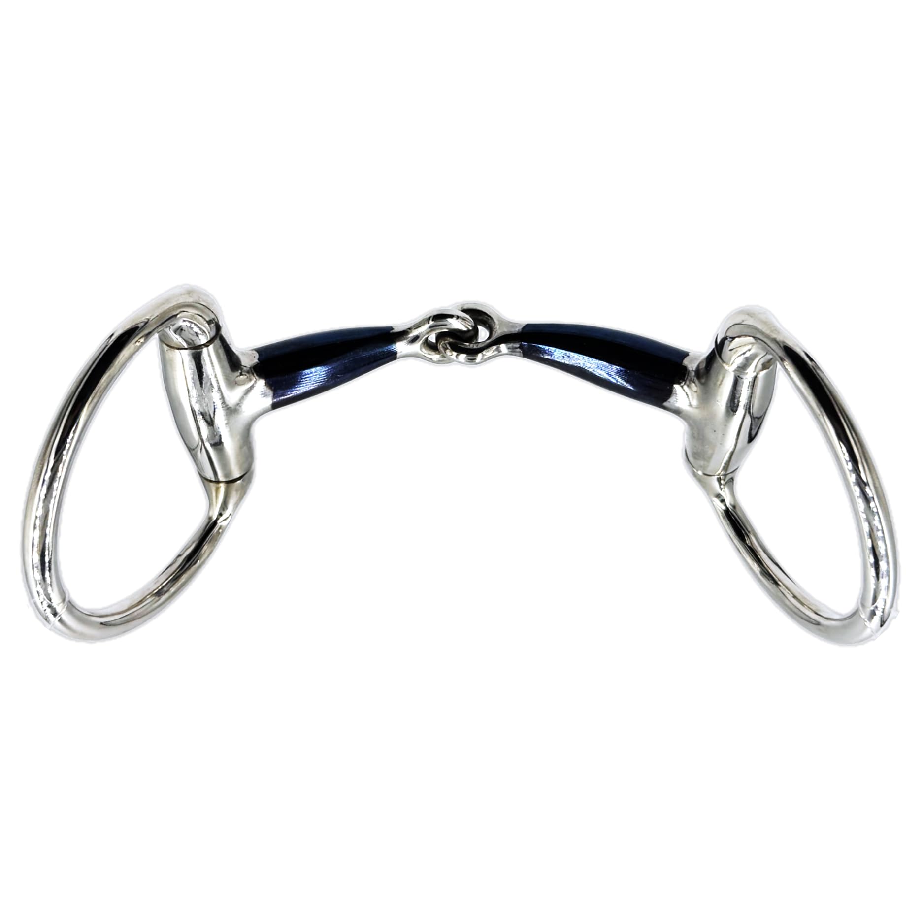 ES0280 Gebiss Sweet Iron Olivenkopfgebiss Olivenkopftrense Einfach Gebrochen aus Edelstahl Ringdurchmesser 70 mm Gebissstärke 14 mm (13.5 cm)