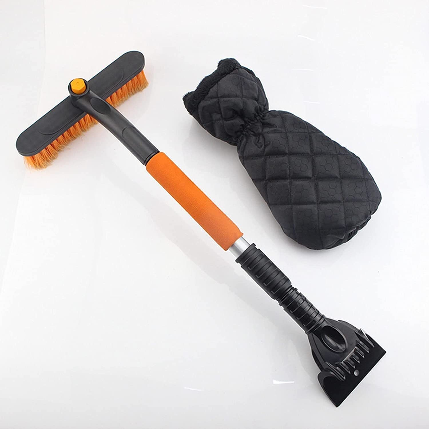 Voiture Scoer Grattoir Detagable Télescopique en Alliage D'aluminium Déneigeur Brosse Pelle À Glace pour Voiture SUV