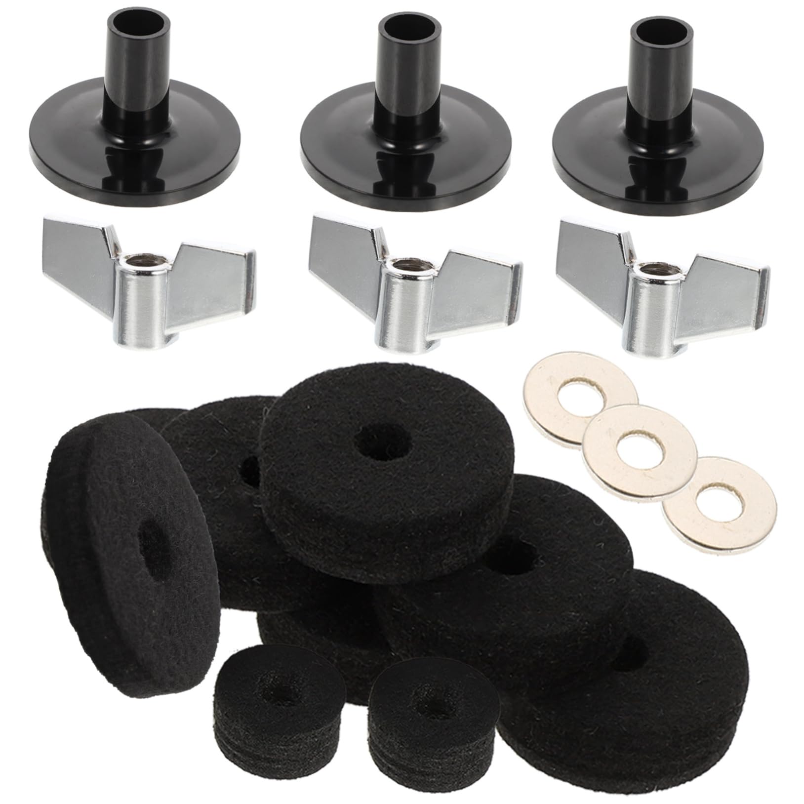 FAVOMOTO 1 Set Drum Felt Pad Useful Cymbal Pad Felt Pad Creative Cymbal Pad Accessories Ar Felt Pad for Cymbals Non-Slip Felt Battery
