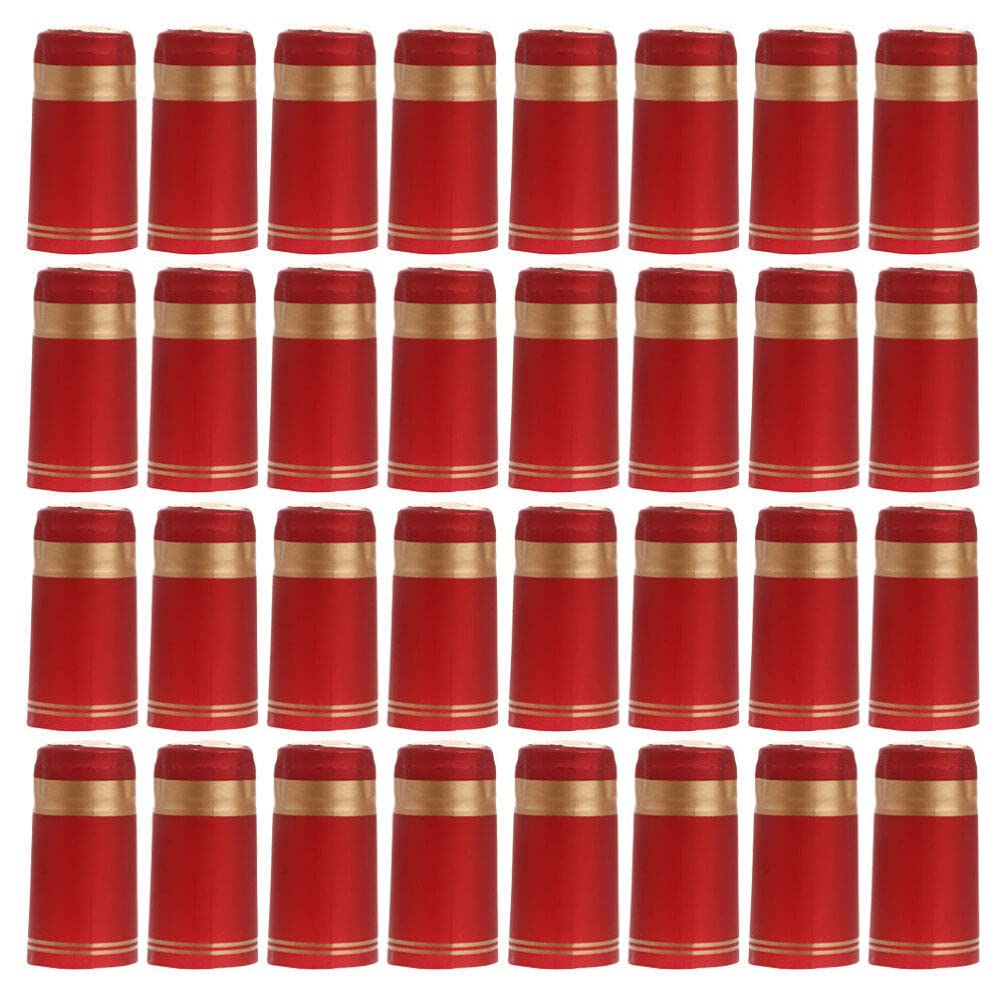 Kichvoe 200pcs Heat Shrink Capsules for Wine Bottles Edge Easy to Use Wine Shrink Wrap for Sealing and Freshness for Standard Bottles