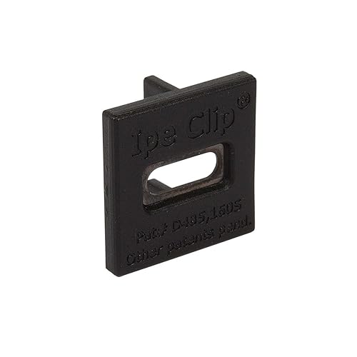 Miniatura 2 de DeckWise (Negro) Ipe Clip Extreme Hidden Deck Fasteners, 332" espaciado, incluye tornillos de acero inoxidable negro #8x2 para cubiertas AD de