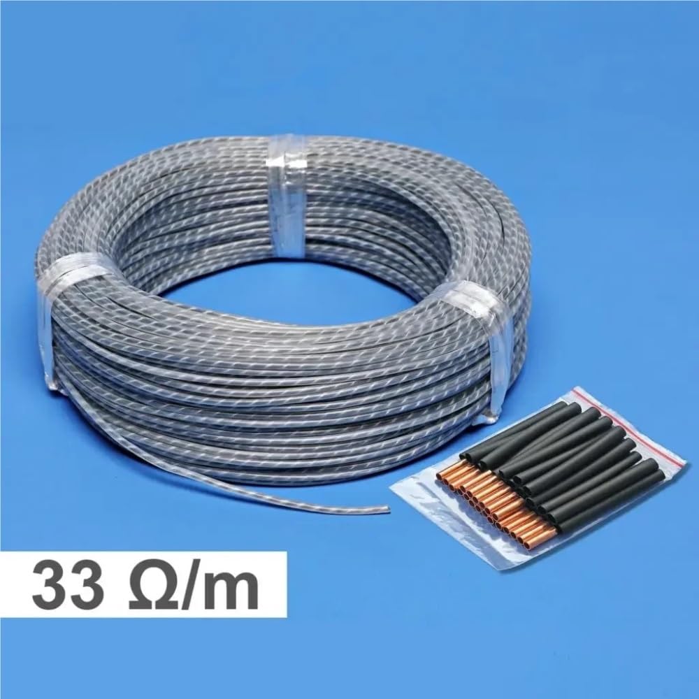Cavo scaldante al carbonio 12K 33Ohm/m Cavo riscaldante for pavimenti in silicone trasparente da 100 m