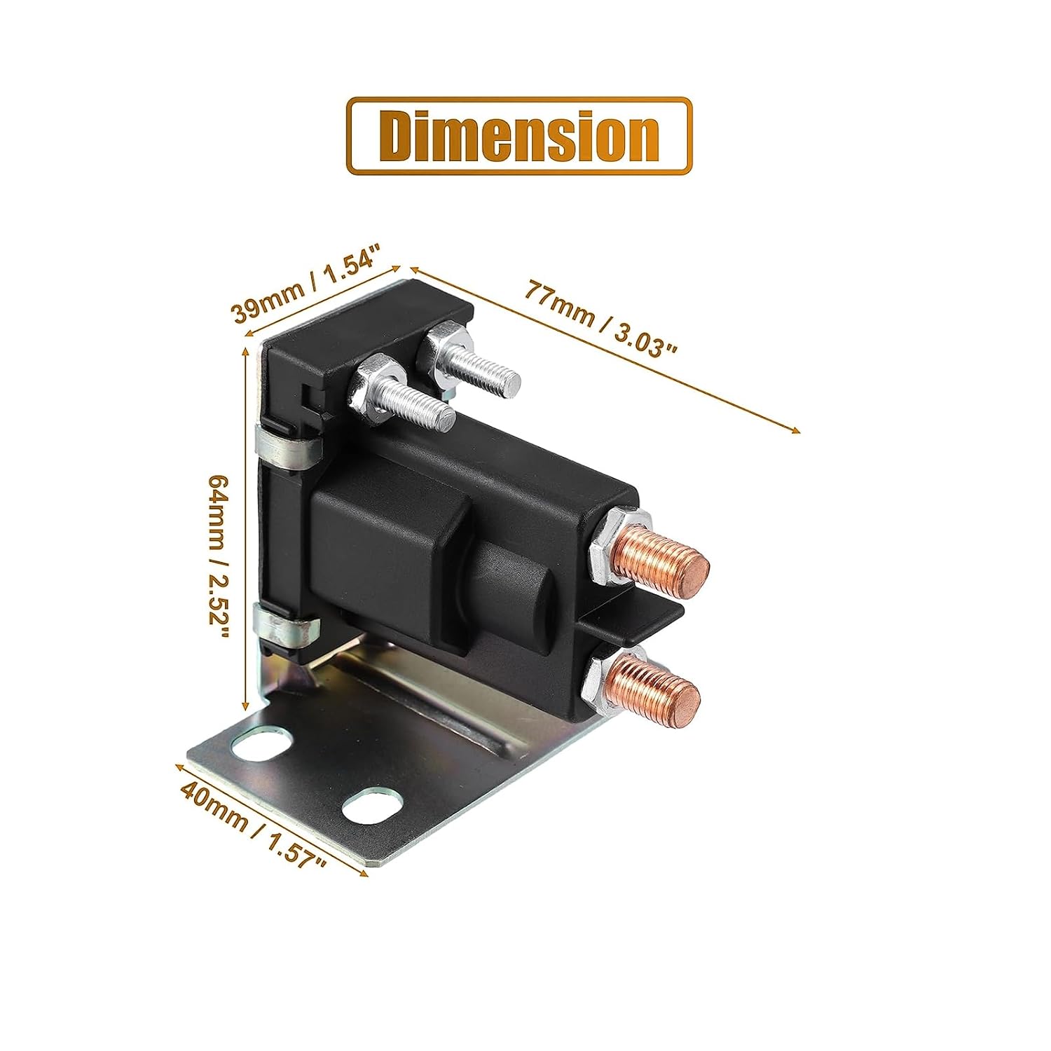 Golf Cart Solenoid for EZGO TXT Gas Golf Cart 1994-Up EZGO Gas TXT 27153-G01 27153G01 612813 4 Terminal Solenoid 14V Relays 200A